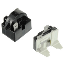 JAMHER 3 Pin 4.7 Ohm Starter Relay, Refrigerator Starter Relay and 1/2 HP Refrigerator Overload Protector, Compatible with Refrigerator Compressor