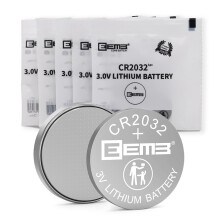 EEMB CR2032 Battery 5PACK CR2032 3V Lithium Battery Button Coin Cell Batteries 2032 Battery DL2032 ECR2032 LM2032 for Remotes Watches Calculators Med