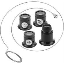 4 Peças de Lupa Monocular, Lupa de Vidro para Relógio, Lupa de Vidro, Ferramenta de Ampliação para Reparo de Relógios