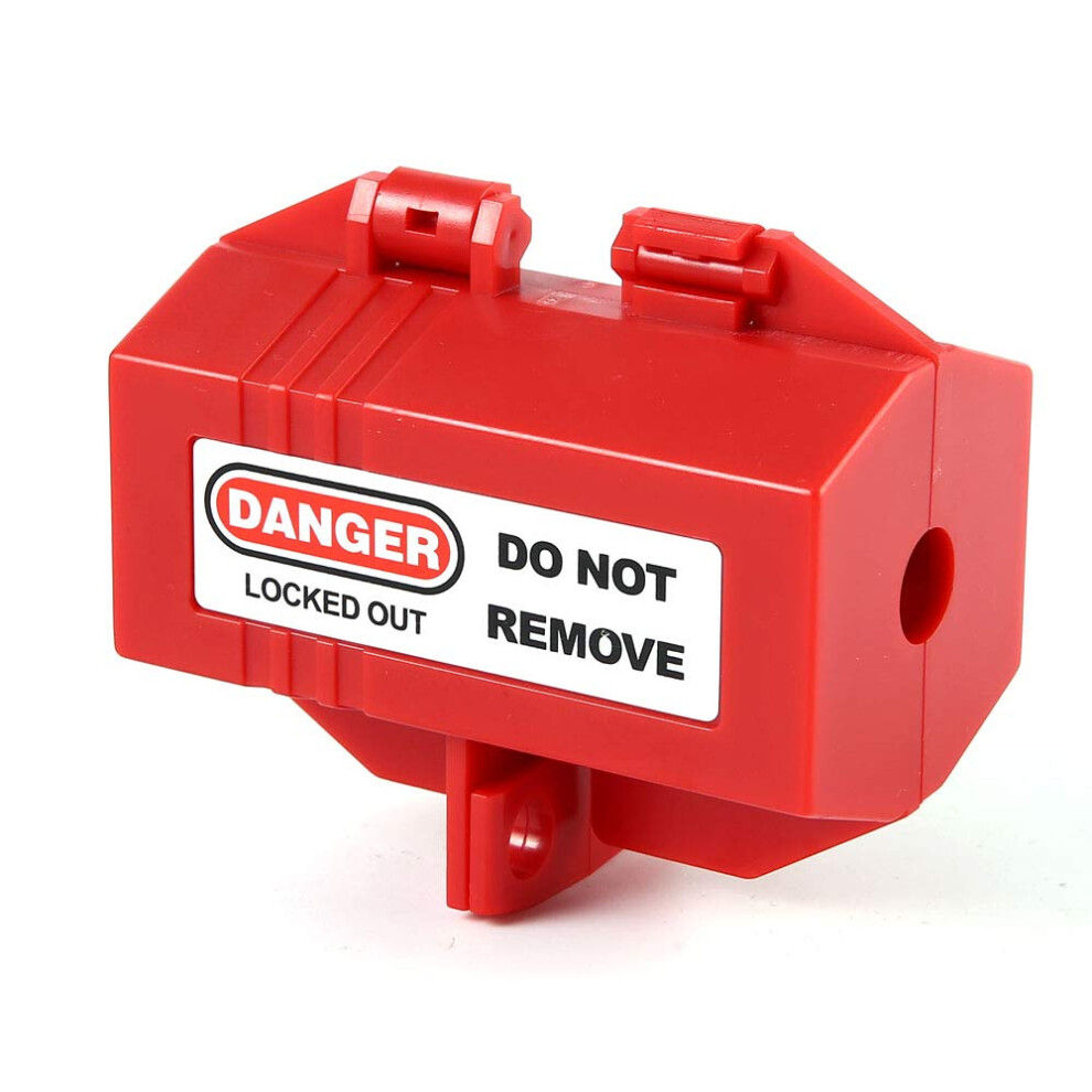 Plug Lockout Tagout 65X65x118mm/2.5X2.5x4.6inch Inch Plug Lockout Device For 110V Plugs Red Pofet