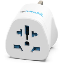 MyTravelPal World To UK Plug Adapter | Universal Travel Adaptor With 10A Fuse | UK Safety Standards | Accepts US, Europe, Australia, China Plugs For