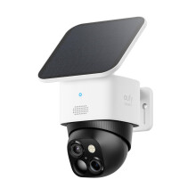 eufy Security SoloCam S340 Dual Cameras Solar Security Camera Outdoor Wireless, 3K Home Security Camera, 360 Surveillance, No Blind Spots, 2.4 GHz W