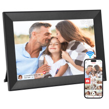 Frameo Digital Photo Frame WiFi, 10.1 Inch Digital Picture Frame, 1280x800 IPS LCD Touch Screen, Auto-Rotat Built in 32GB storage, Share Moments Inst