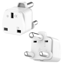 Loydia UK to South Africa Plug Adapter, 2 Pack UK to South Africa Travel Adapter Converter Plug, 3 Pin South Africa Travel Adaptors for Botswana, Les