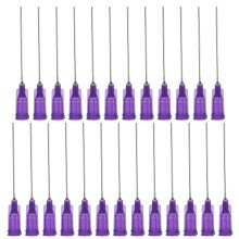 PATIKIL Blunt Tip Dispensing Needles 1.5 Inch, 25 Pcs 21G Industrial Liquid Dispenser Needle with Lure Lock for Refilling Liquid Inks Adhesive Glue