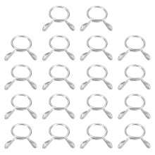 sourcing map Fuel Line Hose Clips, 30Pcs 9mm ID 10.4mm Max. ID 304 Stainless Steel Water Pipe Air Tubing Spring Hose Clamps for Motorcycle Scooter AT
