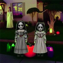 Muñeco Fantasma de Halloween, Decoración de Suelo, Muñeco Aterrador, Columpio , Fantasma, Control de Voz, Accesorio de Terror.