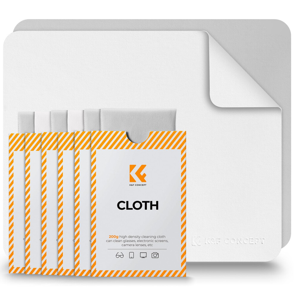 K&F Concept Glasses Cleaning Cloth | Premium Microfiber Cleaning Cloths, Lens Cleaning Cloth For Camera Lenses, Eyeglasses, Screens, Cameras, Tablets