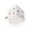 2 Way 3 Pin Power Plug Adaptor Splitter 13A Multi Wall Plug Cube 3 pins Socket Splitter Extension Plug adaptor UK Socket Splitter Block for Kitchen, 1
