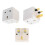 2 Way 3 Pin Power Plug Adaptor Splitter 13A Multi Wall Plug Cube 3 pins Socket Splitter Extension Plug adaptor UK Socket Splitter Block for Kitchen, 3