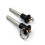 2 Pack 303 Stainless Steel Quick Release Pin  Locking Pin with Push Button Round Handle Lanyard Usable Length 25mm 5