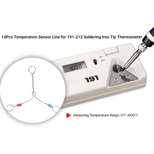 10Pcs Digital Temperature Sensor  for 191-212 Soldering Iron Tip Thermometer Electrical Soldering Tools 2
