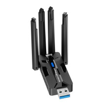 1800Mbps WiFi6 Card Adapter USB3.0 AX1800 Wireless LAN Receiver 2.4GHz 5GHz Dual Band with 4 X Antennas