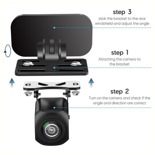 Universal Rear Camera Mounting Bracket Dash Cam Mirror Cam Backup Camera Mount Rearview Camera Holder 4Pcs 2
