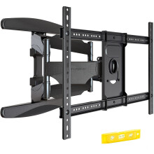 Invision Ultra Strong TV Wall Bracket Mount Double Arm Tilt & Swivel for 37-75 Inch (94-190.5cm) LED LCD OLED Plasma & Curved Screens - Up to VESA 60