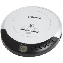 groov e RETRO Compact CD Player - Personal Music Player with CD-R & CD-RW Playback - Anti-Skip Protection, Programmable Tracks - Earphones Included -