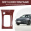 Car Console Gear Shift Panel Trim Cover for   2003-2006 Gear Position Decorative Panel Storage Box Cover 6
