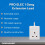 PRO ELEC PELB1502 1 Gang Extension Lead 2m, White 3