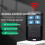 New 433Mhz Cloning Duplicator Key Garage Gate Door Opener Remote Control Clone Learning Code Cloning Code 2pcs 2
