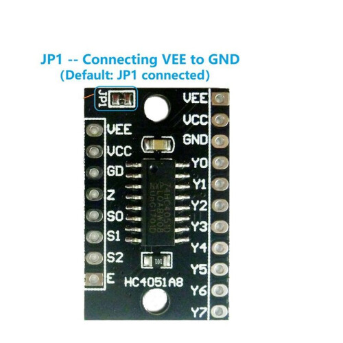 8-Channel Analog Multiplexer/Demultiplexer HC4051A8 74HC4051 Module for  Raspberry Pi Breadboard 1