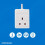 PRO ELEC PELB1502 1 Gang Extension Lead 2m, White 2