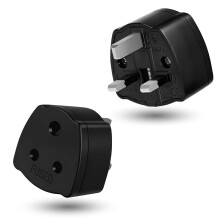 2-PACK Indian to UK Plug Adapter,SHUOMAO 3 Pin Indian to UK Plug Adaptor,India/Pakistan/Sri Lanka to UK Converter Plug Travel Adaptor with 5A Fuse,fo