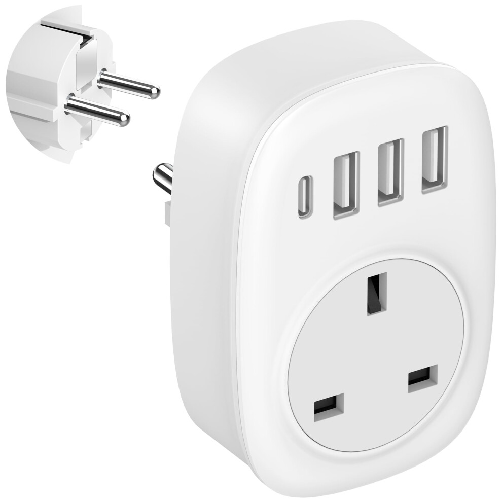Uk To European Plug Adaptor - Uk To Eu Plug Adapter Euro Europe European Schuko 6975808842210