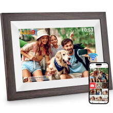 Hesmor 64GB Frameo Digital Photo Frame WiFi 10.1 Inch, 1280x800 IPS LCD Touchscreen, Auto-Rotate and Audio, Quick and Easy Share Photos or Videos via