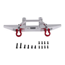 Metalowy Zderzak Przedni do MN D90 D91 D96 MN90 MN99S 1/12 RC Car Upgrade Parts Akcesoria, Srebrny