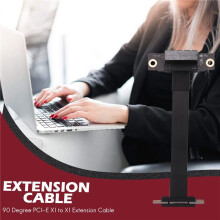 PCIE X1 Riser Kabel Dual 90 Grad Recht Winkliges PCIe 3.0 X1 Bis X1 VerläNgerung Kabel 8 Gbit / S PCI Express 1X Riser Karte 10 Cm