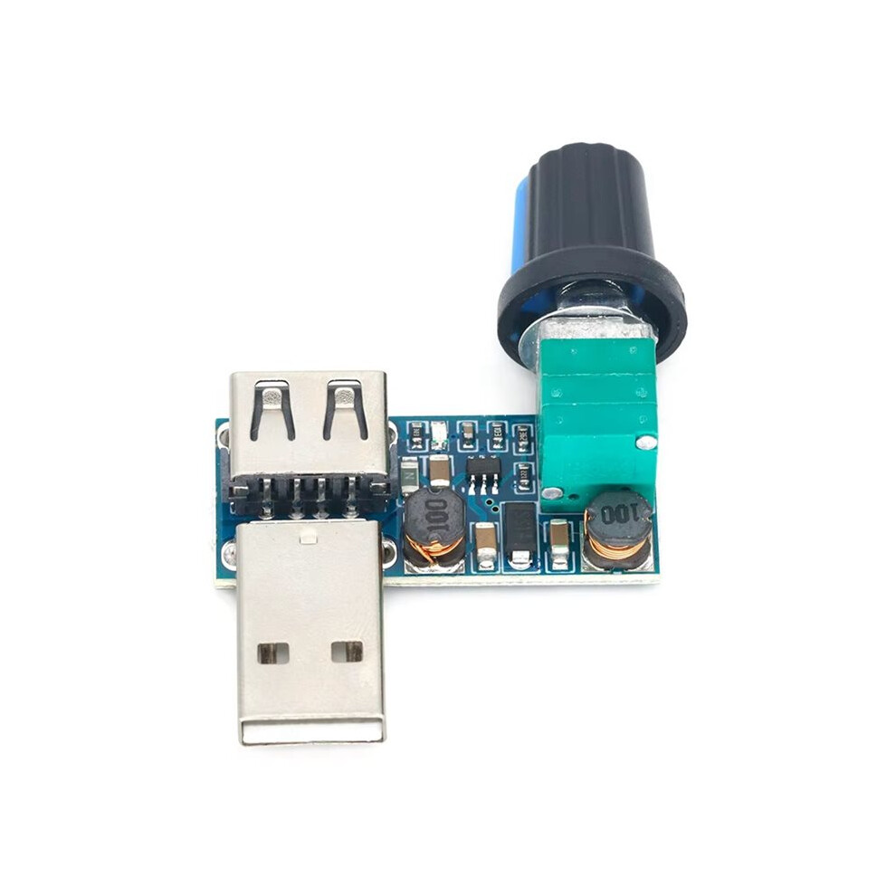 5-12V Usb Fan Stepless Speed Controller Regulator With Speed Module Fan Governor Volume Regulator Board 4711687429546