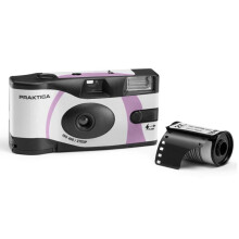 Praktica Single Use Disposable Camera Pink 27 Shots Colour Film for weddings, gatherings, travel & more