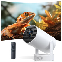Mini Projector 1080P FHD 4K Supported, Portable Projector with Android 11 OS, WiFi 6 & Bluetooth 5.0, 300 ANSI Lumens, Auto Vertical Keystone, HiFi S