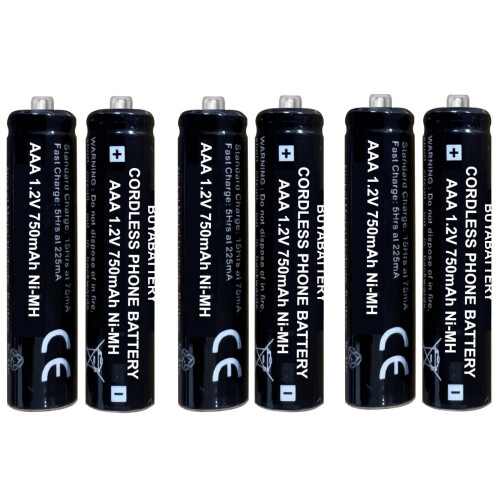 BT AAA Cordless Telephone Batteries x 6