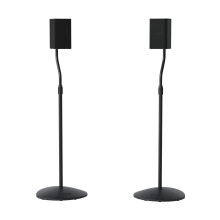 Sanus Adjustable Height Speaker Stand - Extends 28" to 38" - Holds Satellite & Small Bookshelf Speakers (i.e. Bose, Harmon Kardon, Polk, JBL, KEF, Kl