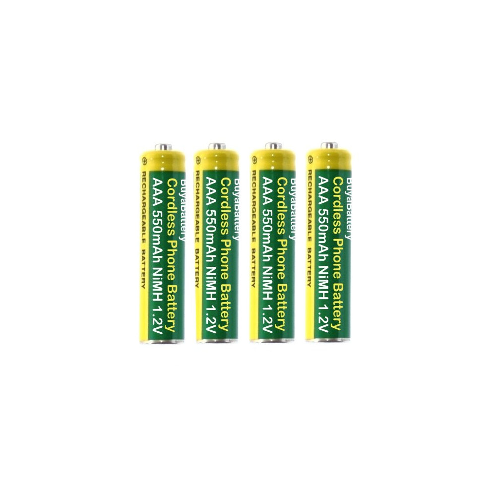 Pack Of 4 Cordless Phone Batteries Aaa 550Mah Rechargeable Nimh 1.2V Compatible With Bt Panasonic And Gigaset Telephones And Dect Phones 5003139097519