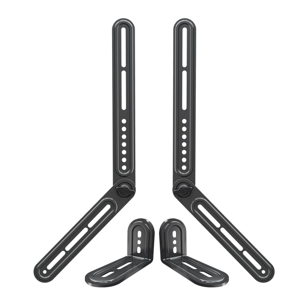 Mounting Dream Soundbar Bracket Sound Bar Tv Mount For Mounting Above Or Under Tv With Detachable Extension Plates, Fit Most Sound Bar Mounting Holes 43726400
