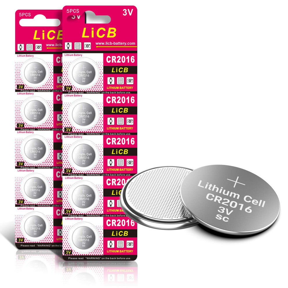 Licb 10 Pcs Cr2016 3V Lithium Battery 78052581