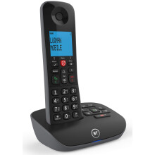 BT Essential Cordless Landline House Phone, Nuisance Call Blocker, Call Block button, Answer Machine, Single Handset Pack