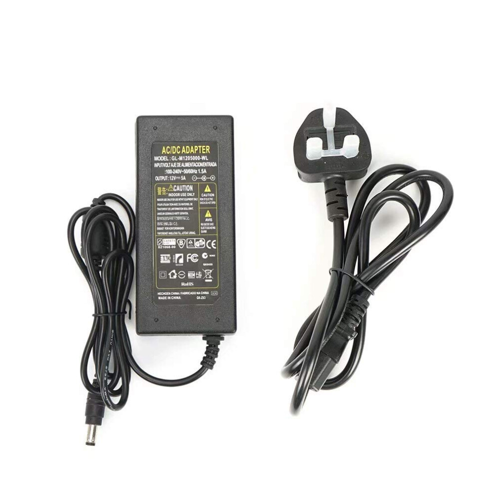 12V 5A 60W Power Supply Adapter,Ac100-240V To Dc12v Power Adapter Charger Transformer For Led Strip,Cctv Camera Light 37945343