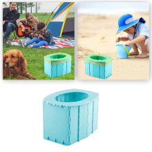 Inodoro Portátil Plegable para Coche, Camping, Viajes, Senderismo, Actividades Al Aire Libre, Inodoro Infantil Multifuncional