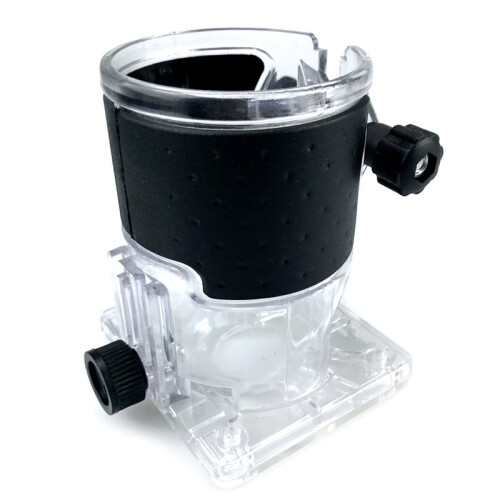 Woodworking Router Trimming Machine Bases Transparent Cover Adjustable Engraving Machine Protective Shell Used 1