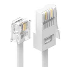 Ancable Telephone Cable Phone Cable for Landline ADSL Modem Cable 5M, BT Plug to RJ11 Male Broadband 6P2C 2-Pin Telephone Cable for BT UK Landline Ph