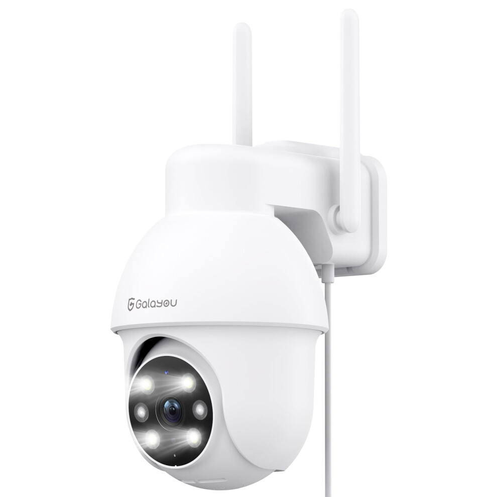 Galayou 2K Security Camera Outdoor, 360 Cctv Camera, Home Security Wifi Camera With Color Night Vision, Pan-Tilt View, App Notification, 2-Way Audio 30334625