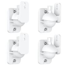Cozycase Speaker Wall Mount Brackets with Fittings, White 4 Pcs