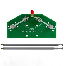 137MHz V-Shaped Dipole Antenna DIY Kit Satellite Aviation Cloud Map for Horn Rod Dipole Antenna Signal Reception A