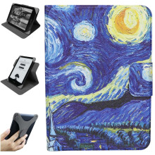 ZhaoCo Universal Detachable Case for 6'' New Kindle 2024/2022, Kobo Nia/Clara 2E / Clara HD, Lightweight Cover with Multiple Viewing Angles - Paintin