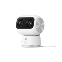 eufy Security Indoor Cam S350 Dual Cameras 4K UHD Indoor Security Camera with 8 Zoom and 360 Coverage, Ideal for Baby Monitor/Pet & Dog Camera/Home