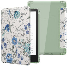 MoKo Case for 6" Kindle (11th Generation-2024/2022 Release), Ultra Clear Soft Flexible Transparent TPU Back Cover Light Shell with Auto Wake/Sleep fo