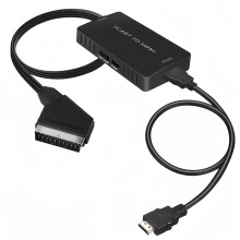 Scart to HDMI Converter Cable With 720P/1080P Switch - Adapter for TV, Monitor, Projector - Video Converters for VHS, DVD Player, STB, Xbox, Wii, PS2